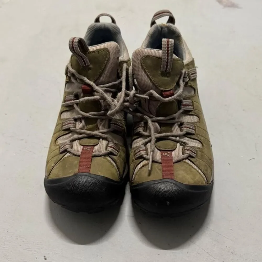 Keen Women's Khaki and Brown Trainers